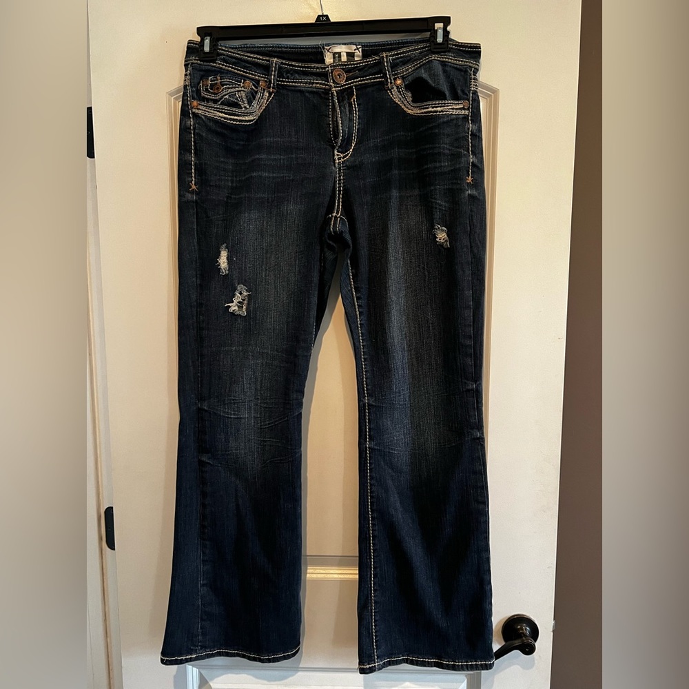 Trademark H Jean Bootcut Dark wash Women Size 16